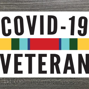 Covid 19 Veteran Decal Vinyl Decal MILSPIN 