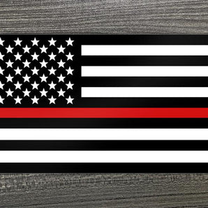 Thin Red Line Flag Decal Vinyl Decal MILSPIN 
