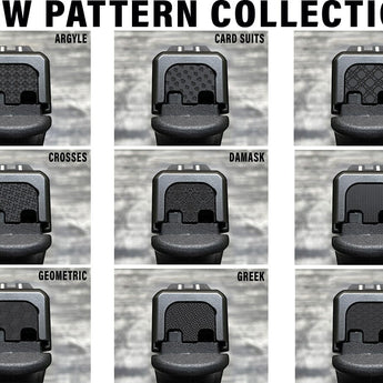 Milspin Blacked Out Patterns Slide Back Plate Glock Slide Back Plate MilSpin 