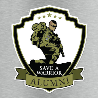 Save A Warrior™ Vinyl Decal Vinyl Decal MILSPIN Legacy ALUMNI Logo 