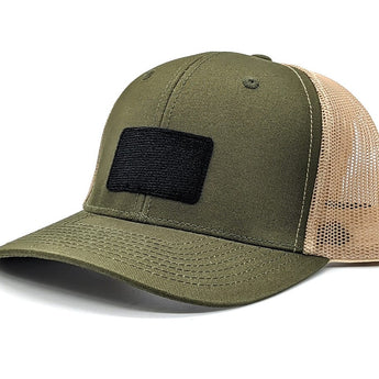 Milspin Snap-Back Velcro Hat + CURVED - KOPDL "Know Our Past Defend Liberty" Patch Velcro Hat With Patch MilSpin Front: Grey / Back: Black Brass Black