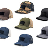 Save A Warrior™ Logo Snap-Back Velcro Hat + CURVED Patch Velcro Hat With Patch MilSpin 