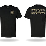Milspin 'Manufacture Greatness' T-Shirt Shirt MILSPIN XS Black 