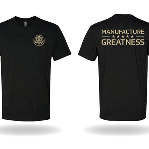 Milspin 'Manufacture Greatness' T-Shirt Shirt MILSPIN XS Black 