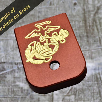 custom MILSPIN engraved glock back plates with Masonic insignia