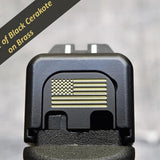 Milspin Great Seal of the United States Slide Back Plate Glock Slide Back Plate MilSpin Glock 42 Black Cerakote on Brass