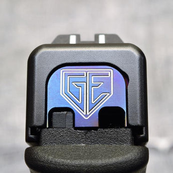 Milspin GE with Border (Glock Elite) Glock Slide Back Plate Glock Slide Back Plate MilSpin Standard (G17-G41, G45)  