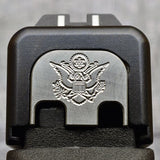 Milspin Great Seal of the United States Slide Back Plate Glock Slide Back Plate MilSpin Glock 42 Stainless Steel