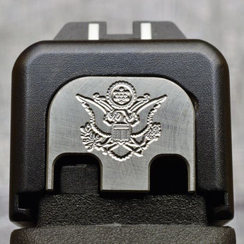 Milspin Great Seal of the United States Slide Back Plate Glock Slide Back Plate MilSpin Glock 42 Stainless Steel