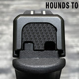 Milspin Blacked Out Patterns Slide Back Plate Glock Slide Back Plate MilSpin Standard (G17-G41, G45) Hounds Tooth 