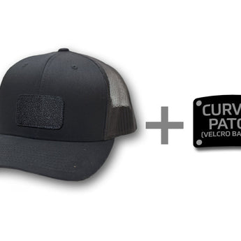 Milspin Snap-Back Velcro Hat + CURVED - DEFUND THE IRS Velcro Hat With Patch MilSpin 