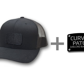 Milspin Snap-Back Velcro Hat + CURVED - Honor Guard Patch Velcro Hat With Patch MilSpin 