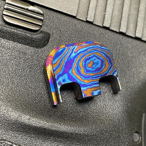Moku Titanium Glock Slide Back Plate #34 (G17-G41, G45) Glock Slide Back Plate MILSPIN 