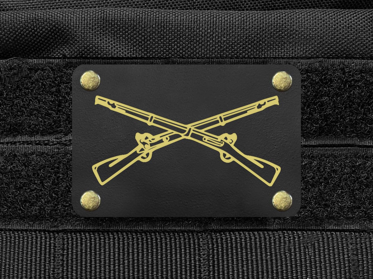 Milspin Infantry Crossed Rifles Metal Morale Patch Morale Patch MilSpin 