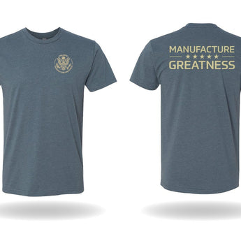 Milspin 'Manufacture Greatness' T-Shirt Shirt MILSPIN XS Indigo 