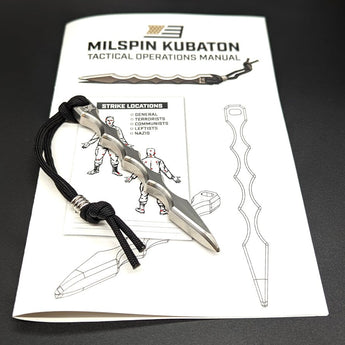 Milspin Stainless Steel Kubaton & Tactial Operations Booklet (Limited Time Only) Kubaton MILSPIN 