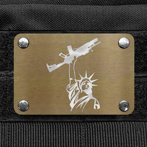 Milspin Infantry Lady Liberty Metal Morale Patch Morale Patch MilSpin 