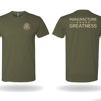 Milspin 'Manufacture Greatness' T-Shirt Shirt MILSPIN XS OD Green 