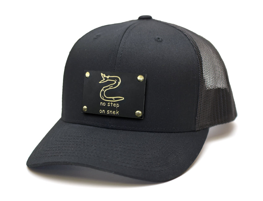 Milspin Snap-Back Velcro Hat + CURVED - NO STEP ON SNEK Patch Velcro Hat With Patch MilSpin 