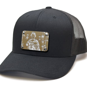 Milspin Snap-Back Hat + CURVED VELCRO PATCH - Nakano Takeko Samurai Patch metal hat plate MilSpin 
