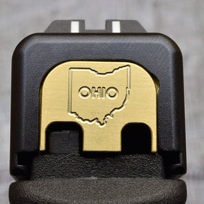 Milspin Ohio Slide Back Plate Glock Slide Back Plate MilSpin Glock 42 Brass