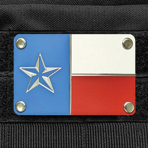 Milspin Tri-Color Texas Flag Metal & Velcro Morale Patch Morale Patch MilSpin 
