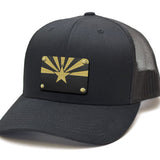 Milspin Snap-Back Velcro Hat + CURVED - Arizona State Flag Patch Velcro Hat With Patch MilSpin 