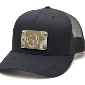 Milspin Snap-Back Hat + CURVED VELCRO PATCH - Athena Patch metal hat plate MilSpin 