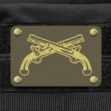 Milspin Crossed Pistols Metal Morale Patch Morale Patch MilSpin 
