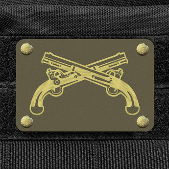 Milspin Crossed Pistols Metal Morale Patch Morale Patch MilSpin 