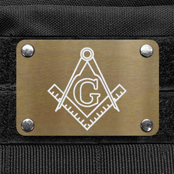 Milspin Masonic / Freemason Metal Morale Patch Morale Patch MilSpin 