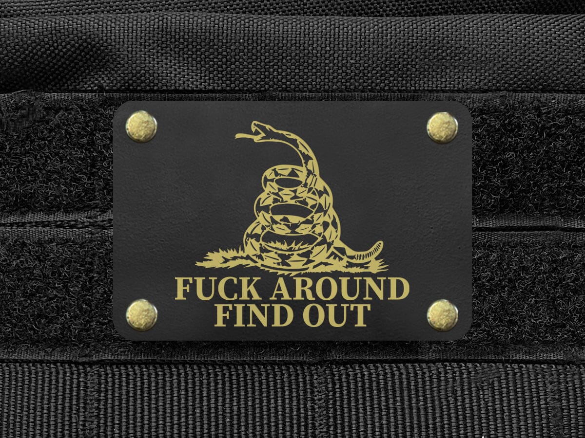 Milspin F*ck Around Find Out Metal & Velcro Morale Patch Morale Patch MilSpin 