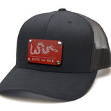 Milspin Snap-Back Hat + CURVED VELCRO PATCH - Join or Die metal hat plate MilSpin 