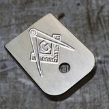 MILSPIN custom engraved glock back plates with Masonic insignia