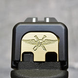 Milspin Recon Jack Slide Back Plate Glock Slide Back Plate MilSpin Glock 42 Brass 