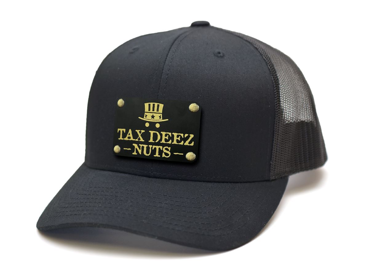 Tax Deez Nuts Patch on Hat