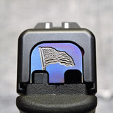 Milspin Waving Flag Slide Back Plate Glock Slide Back Plate MilSpin Standard (G17-G41, G45)  