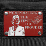 Milspin WOMEN MARINES THE FEWER THE PROUDER Metal Morale Patch Morale Patch MilSpin 