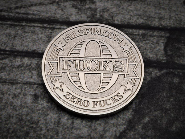 Milspin Zero F*cks Coin | MILSPIN
